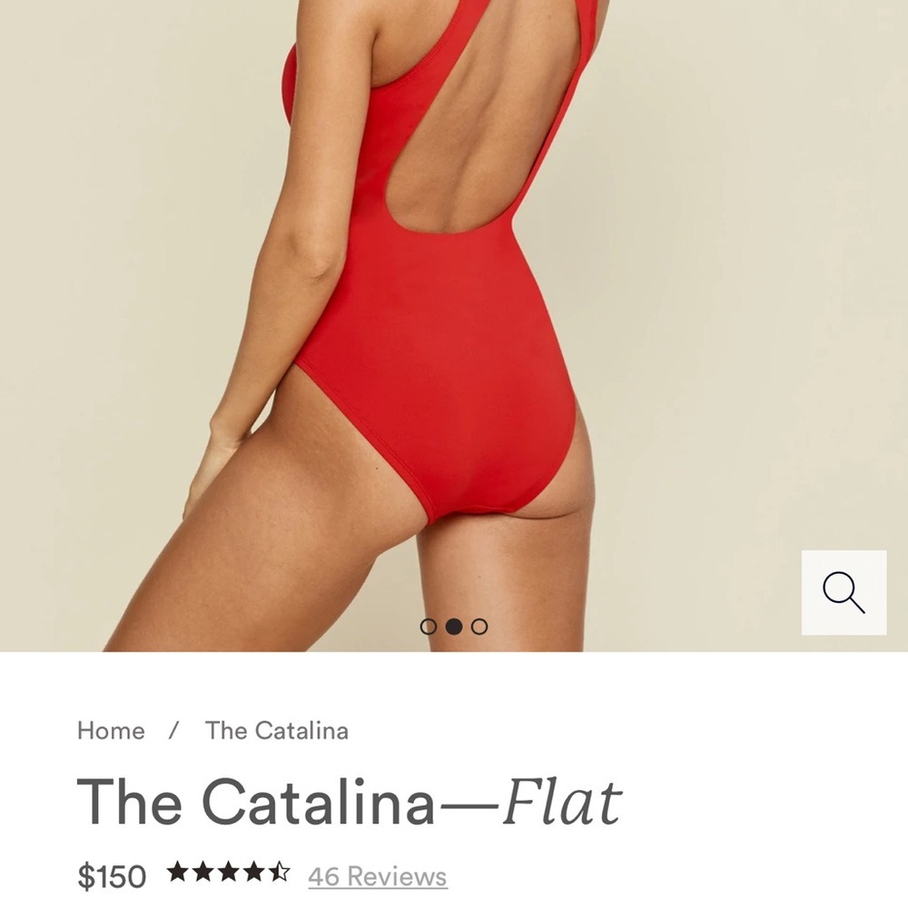 Andie Red One-Piece Swimsuit Catalina One Piece EUC - Picture 2 of 10